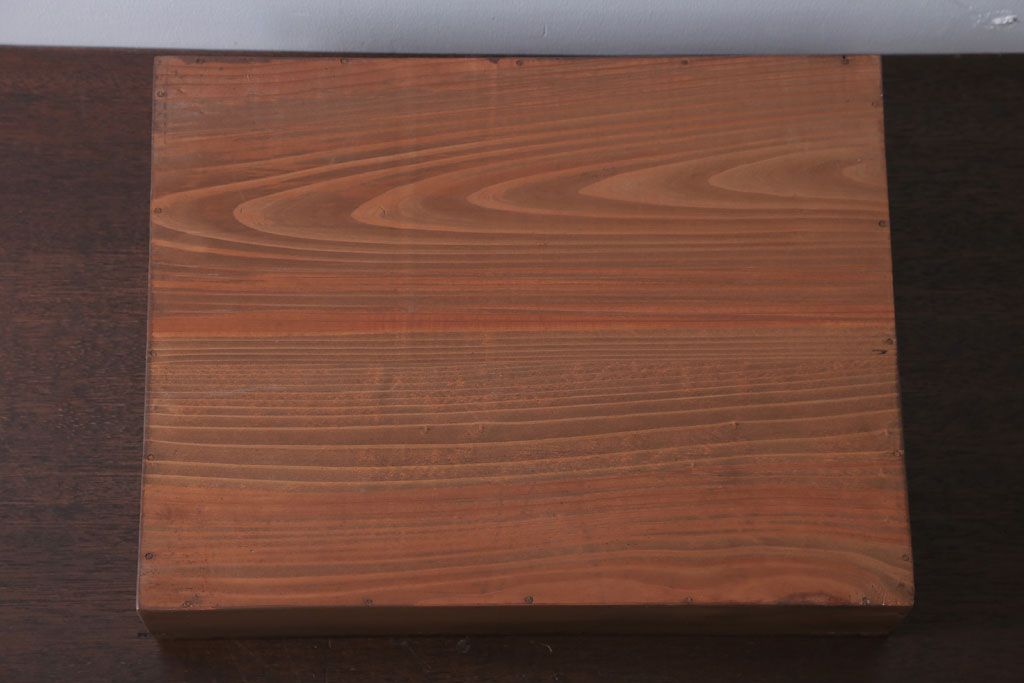 アンティーク雑貨　アンティーク　古い木の小さなガラスケース収納ボックス(3)