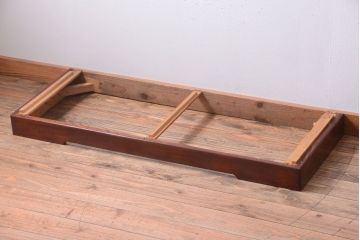アンティーク家具　古民具・骨董　前面欅材!上品な二段重ねアンティーク衣装箪笥