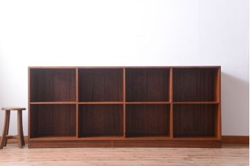 アンティーク家具　和製アンティーク　特大サイズ!古い木の重厚なマス目棚(2)