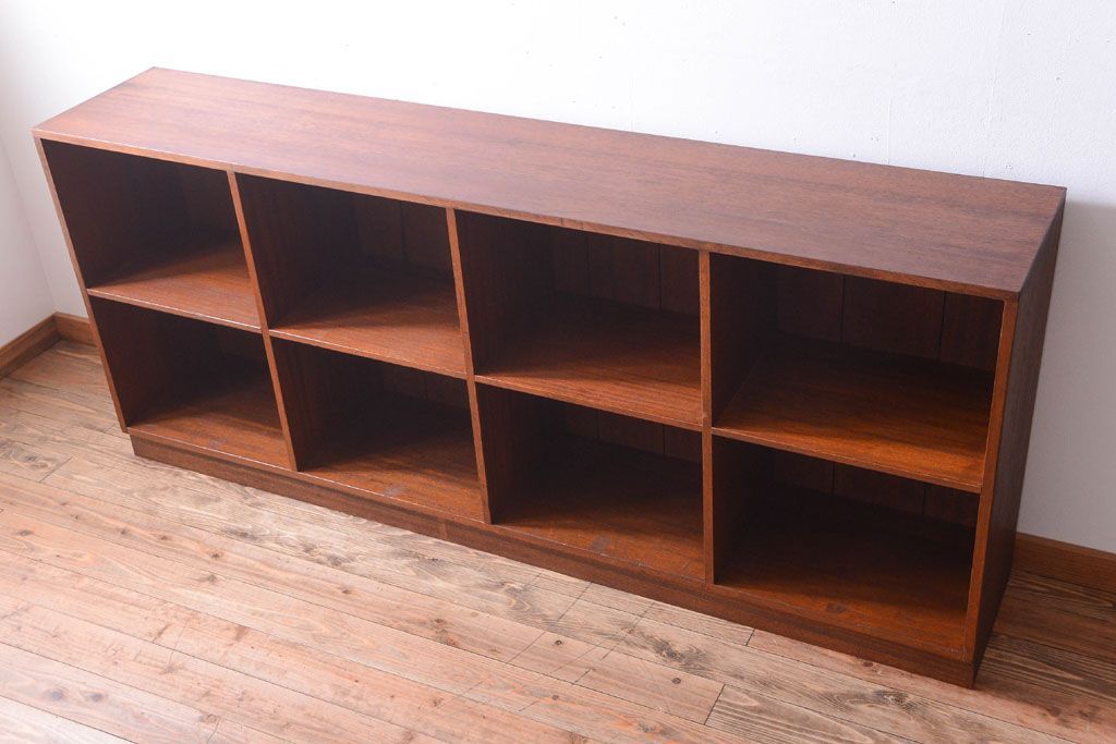 アンティーク家具　和製アンティーク　特大サイズ!古い木の重厚なマス目棚(2)