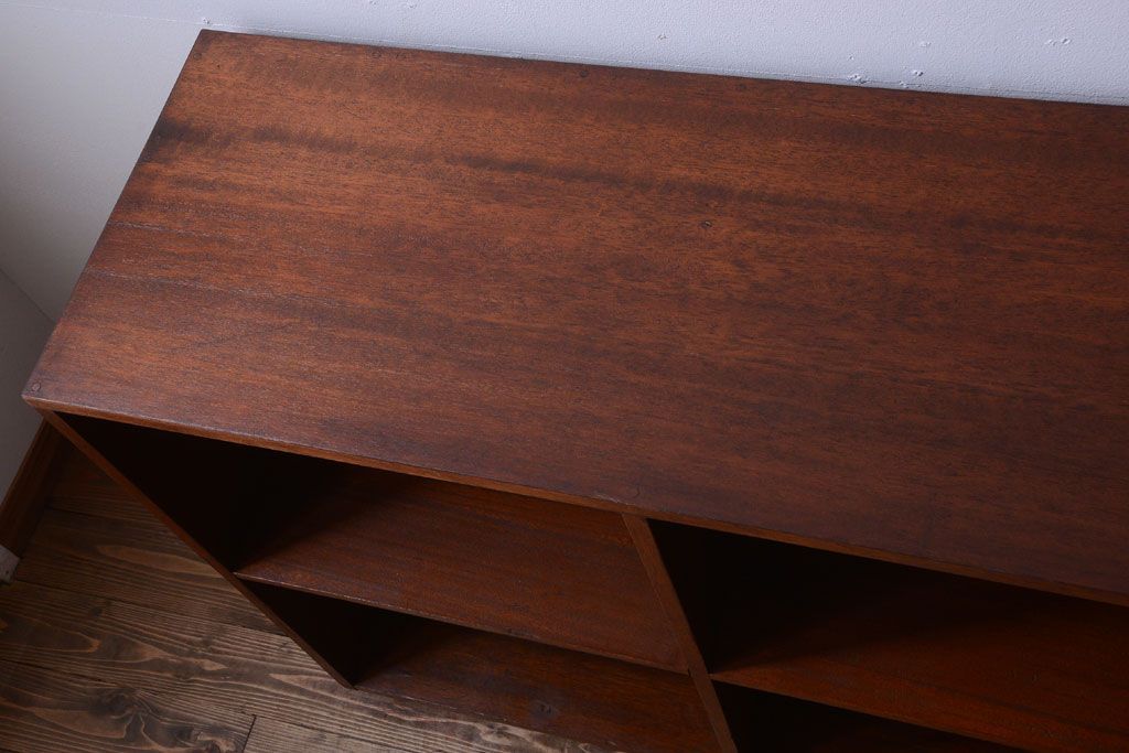 アンティーク家具　和製アンティーク　特大サイズ!古い木の重厚なマス目棚(2)