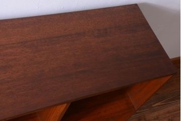 アンティーク家具　和製アンティーク　特大サイズ!古い木の重厚なマス目棚(2)