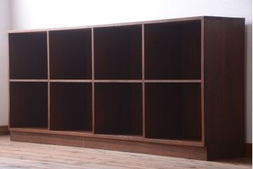 アンティーク家具　和製アンティーク　特大サイズ!古い木の重厚なマス目棚(2)