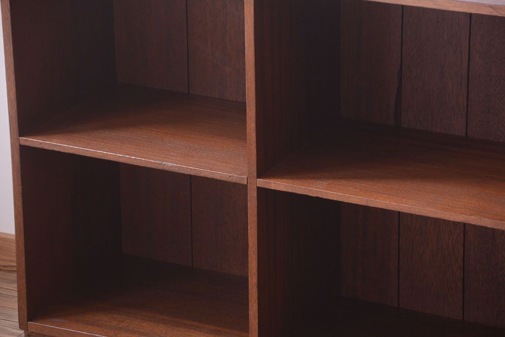 アンティーク家具　和製アンティーク　特大サイズ!古い木の重厚なマス目棚(2)