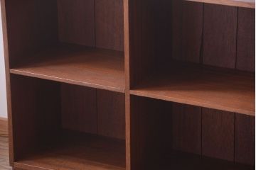 アンティーク家具　和製アンティーク　特大サイズ!古い木の重厚なマス目棚(2)