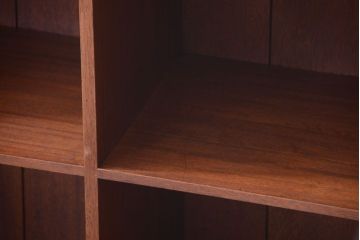 アンティーク家具　和製アンティーク　特大サイズ!古い木の重厚なマス目棚(2)