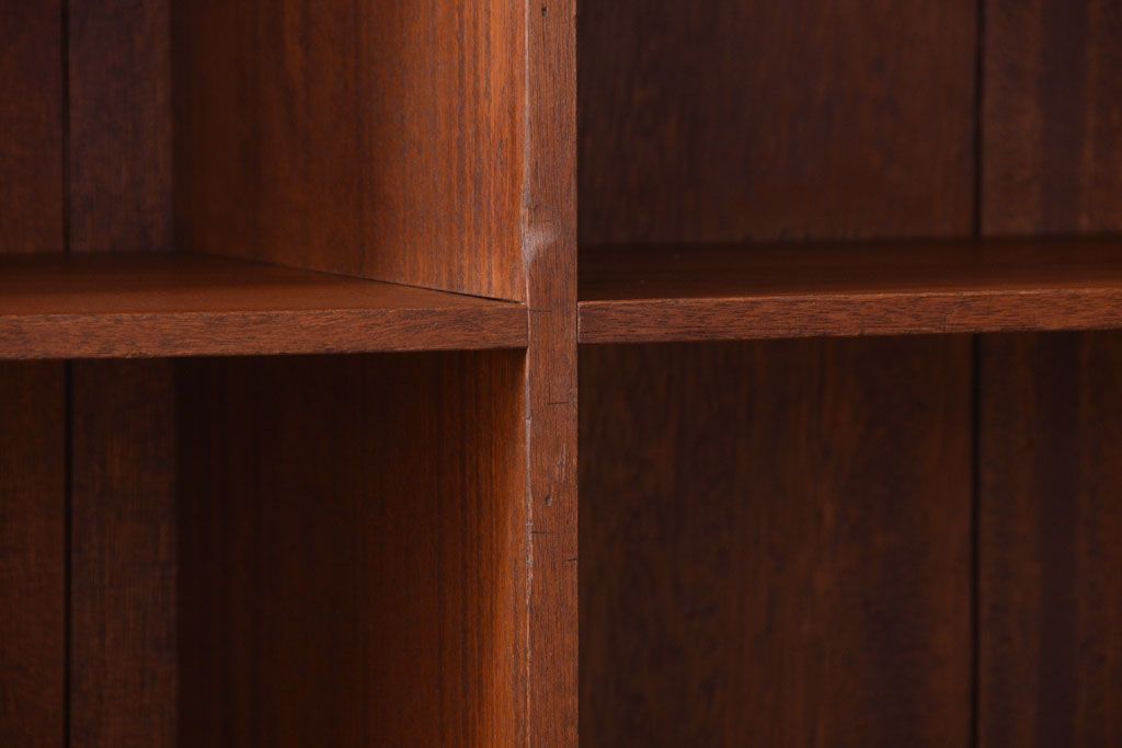 アンティーク家具　和製アンティーク　特大サイズ!古い木の重厚なマス目棚(2)