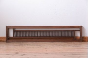 古民具・骨董　古い木製のアンティーク縦桟欄間