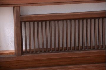 古民具・骨董　古い木製のアンティーク縦桟欄間