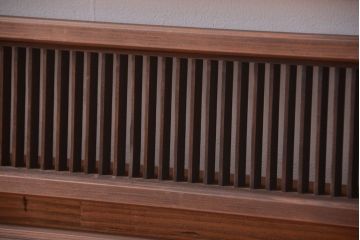 古民具・骨董　古い木製のアンティーク縦桟欄間