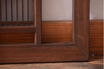 古民具・骨董　古い木製のアンティーク縦桟欄間