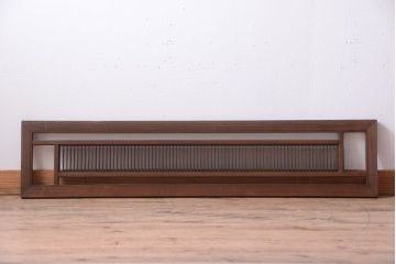 古民具・骨董　古い木製のアンティーク縦桟欄間