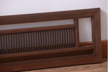 古民具・骨董　古い木製のアンティーク縦桟欄間