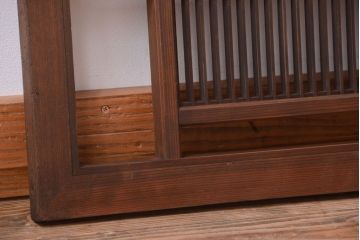 古民具・骨董　古い木製のアンティーク縦桟欄間