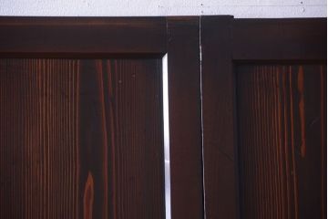古民具・骨董　古い木の美しいアンティーク板戸3枚セット(2)