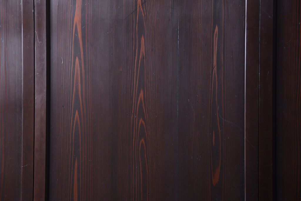 古民具・骨董　古い木の美しいアンティーク板戸3枚セット(2)