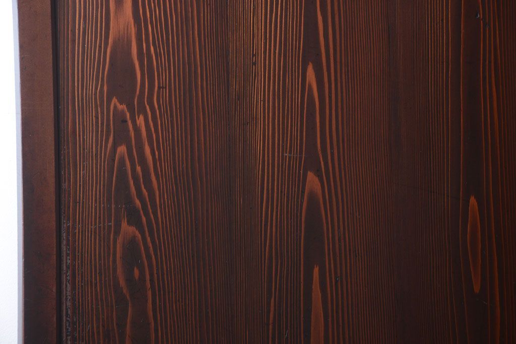 古民具・骨董　古い木の美しいアンティーク板戸3枚セット(2)