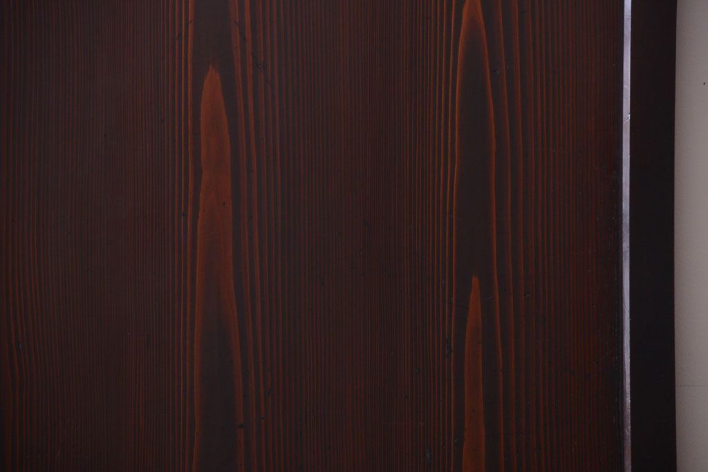 古民具・骨董　古い木の美しいアンティーク板戸3枚セット(2)