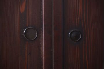 古民具・骨董　古い木の美しいアンティーク板戸3枚セット(2)