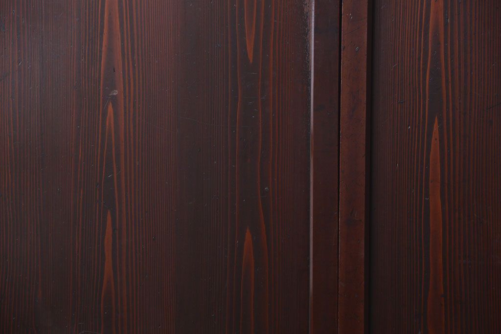 古民具・骨董　古い木の美しいアンティーク板戸3枚セット(2)