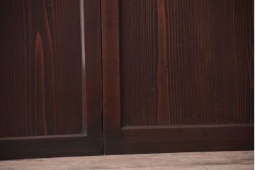 古民具・骨董　古い木の美しいアンティーク板戸3枚セット(2)