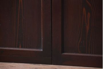 古民具・骨董　古い木の美しいアンティーク板戸3枚セット(2)