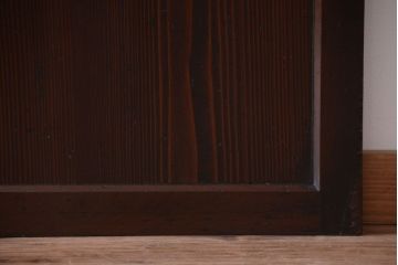 古民具・骨董　古い木の美しいアンティーク板戸3枚セット(2)