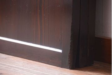 古民具・骨董　古い木の美しいアンティーク板戸3枚セット(2)