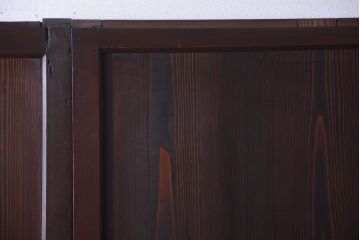 古民具・骨董　古い木の美しいアンティーク板戸3枚セット(2)