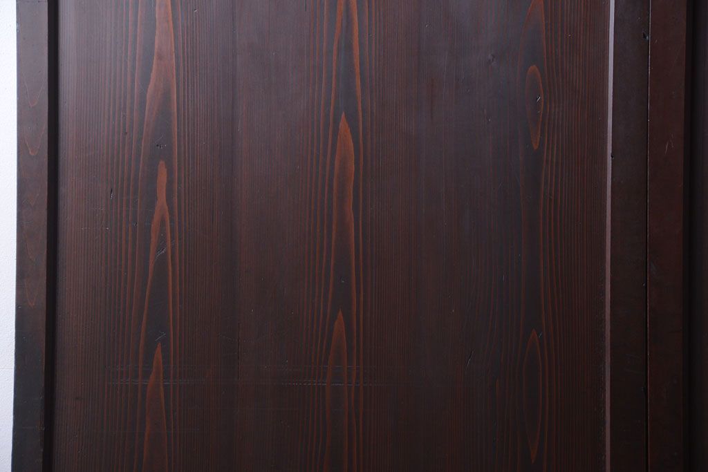 古民具・骨董　古い木の美しいアンティーク板戸3枚セット(2)