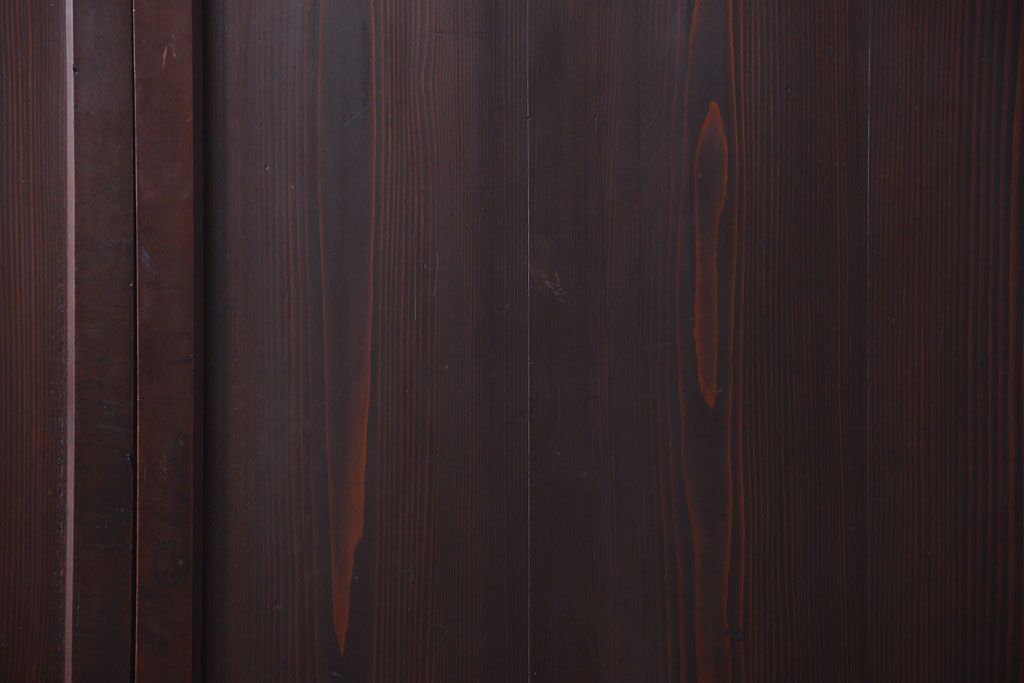 古民具・骨董　古い木の美しいアンティーク板戸3枚セット(2)