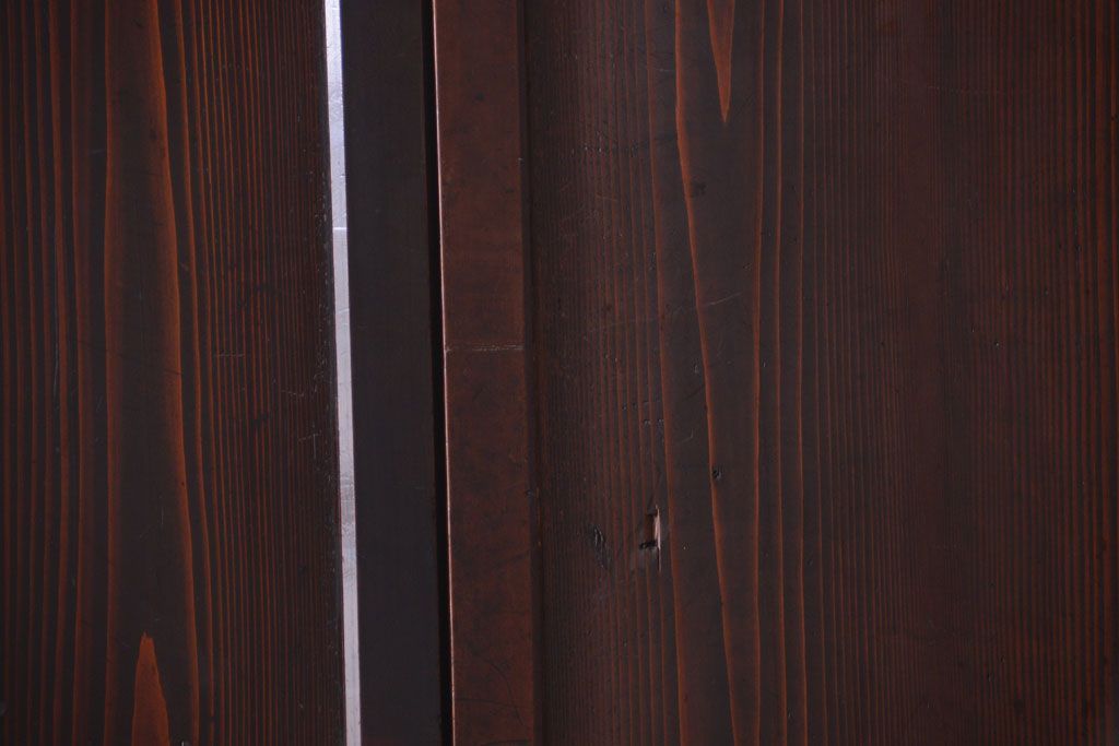 古民具・骨董　古い木の美しいアンティーク板戸3枚セット(2)