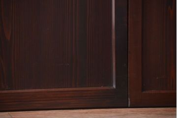 古民具・骨董　古い木の美しいアンティーク板戸3枚セット(2)