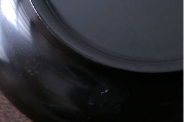 アンティーク　大正〜昭和初期!金魚の図　木製蒔絵盃洗