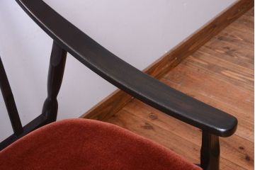 ヴィンテージ家具　 ビンテージ　モダンな木製フレームシングルソファ(1人掛け)