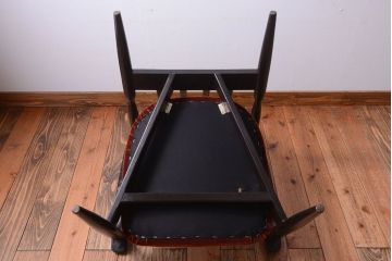 ヴィンテージ家具　 ビンテージ　モダンな木製フレームシングルソファ(1人掛け)