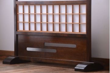 中古　松本民芸家具　F型　衝立て(パーテーション)