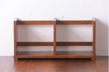 アンティーク雑貨　昭和レトロ　古い木のシンプルなアンティーク本立て