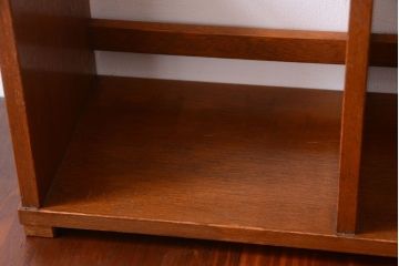 アンティーク雑貨　昭和レトロ　古い木のシンプルなアンティーク本立て