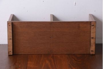 アンティーク雑貨　昭和レトロ　古い木のシンプルなアンティーク本立て