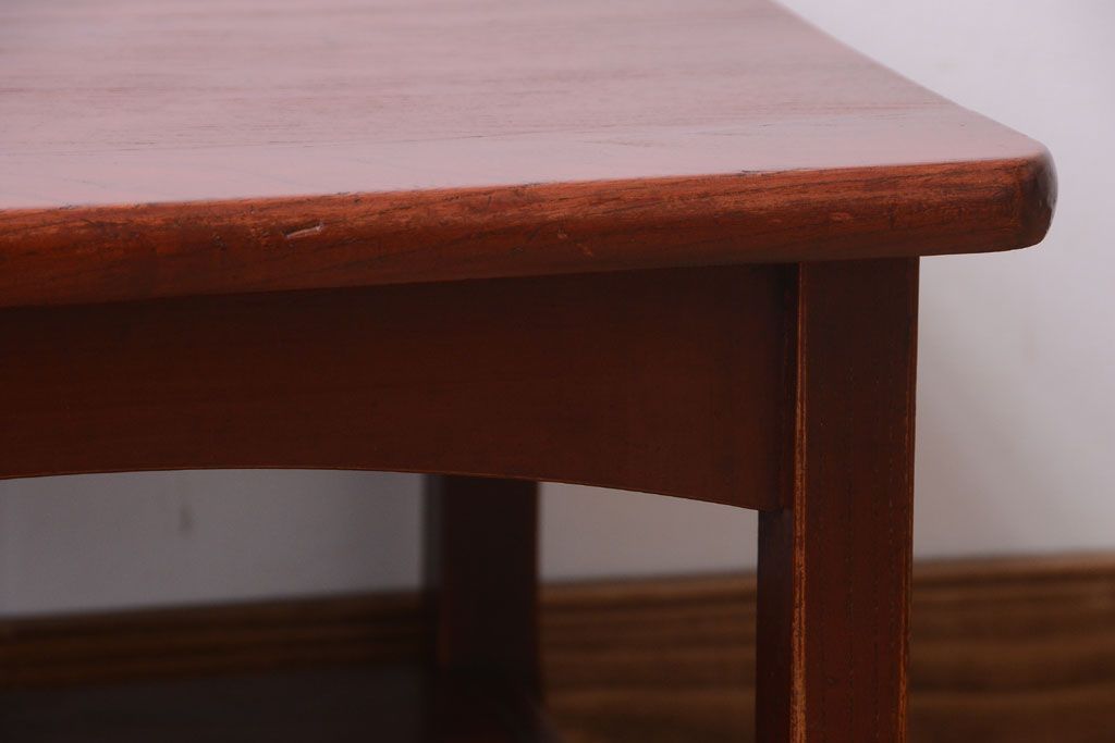 アンティーク雑貨　古民具・骨董　総欅材!アンティークサイドテーブル(飾り台)