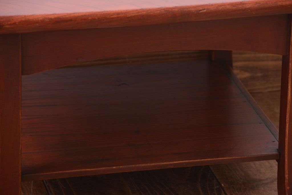 アンティーク雑貨　古民具・骨董　総欅材!アンティークサイドテーブル(飾り台)