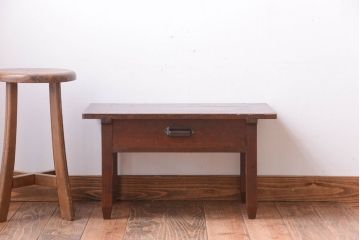 アンティーク家具　和製アンティーク　とても小さな古い木製の文机