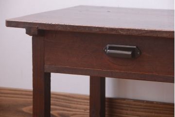 アンティーク家具　和製アンティーク　とても小さな古い木製の文机
