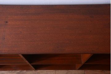 レトロ家具　昭和レトロ　大きな横型アンティークマス目棚(収納棚、飾り棚)