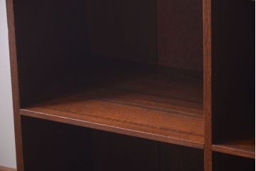 レトロ家具　昭和レトロ　大きな横型アンティークマス目棚(収納棚、飾り棚)
