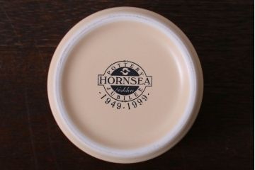 アンティーク雑貨　イギリスビンテージ　HORNSEA(ホーンジー)　Golden Jubilee(ゴールデンジュビリー)シリーズ　カップ&ソーサー3客・シュガーセット