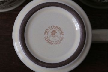 アンティーク雑貨　イギリスビンテージ　HORNSEA(ホーンジー)　Cornrose(コーンローズ)シリーズ　マグカップ3つセット