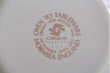 アンティーク雑貨　イギリスビンテージ　HORNSEA(ホーンジー)　Cornrose(コーンローズ)シリーズ　マグカップ3つセット
