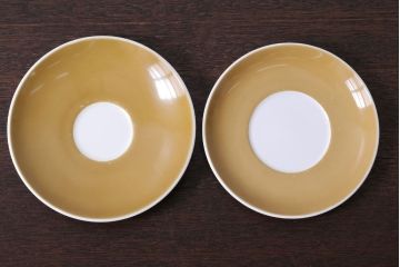 イギリスビンテージ　Susie Cooper(スージークーパー)　SOLERA(ソレラ)シリーズ　カップ&ソーサー2客とお皿のセット